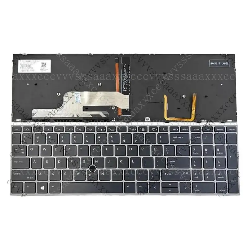 

И для HP ZBOOK 15 G5 G6 17 G5 G6 Series Клавиатура ноутбука США с подсветкой и точкой L29635-001 L12764-001 L12765-001 L28407-001 == #