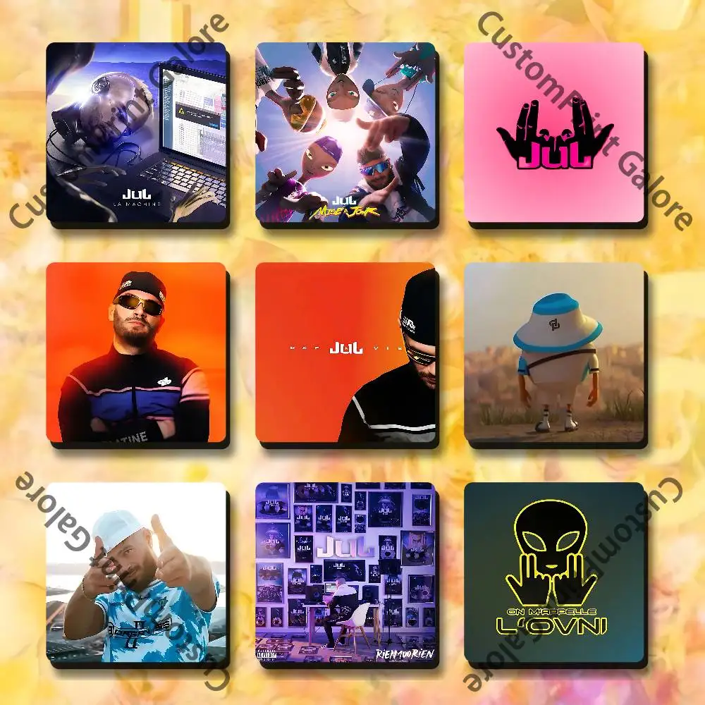 

French Rapper Rap Rappeur Jul Soft Magnetic Refrigerator Magnets 5.5,7.5cm Personalized for DIY Kitchen Office Decorative