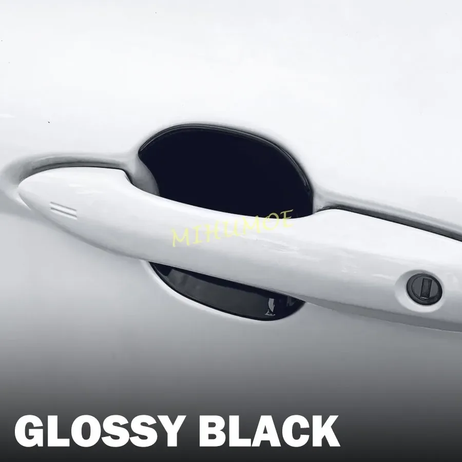 Image of Für Toyota Camry 2018-2025 Glänzend Schwarz Auto Türgriff Tasse Schüssel Abdeckung Trim Zubehör 2019 2020 2021 2022 2023 2024
