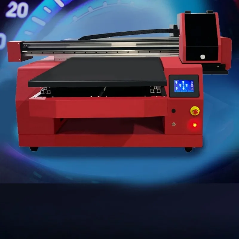 Acrylic glass sheet metal logo, flatbed printer