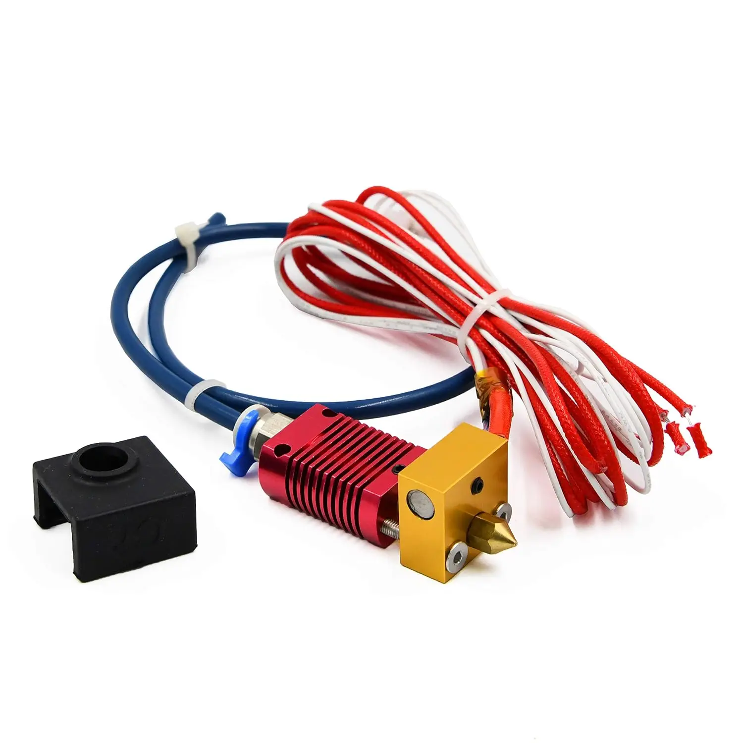 MK8 24V zestaw Hotend głowica drukująca z dyszą 0,4mm do części zamiennej do montowanej wytłaczarki Creality Ender 3/Pro/V2