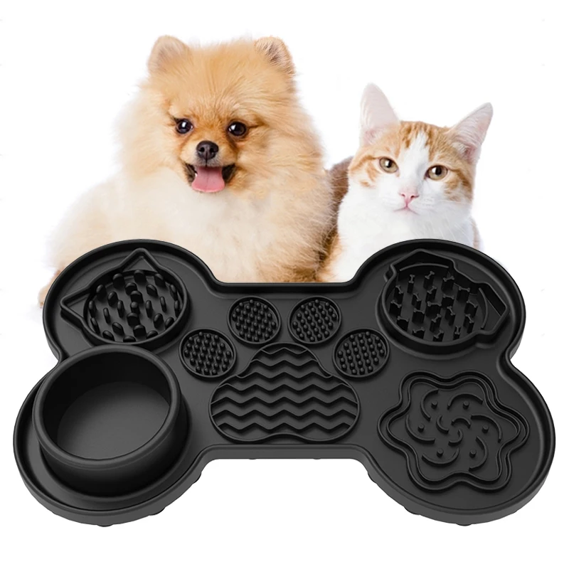 

Hot-selling All-in-one No-spill Food Pad Pet Licking Pad Feeder Dog Licking Bowl Pad Pet Slow Feeder