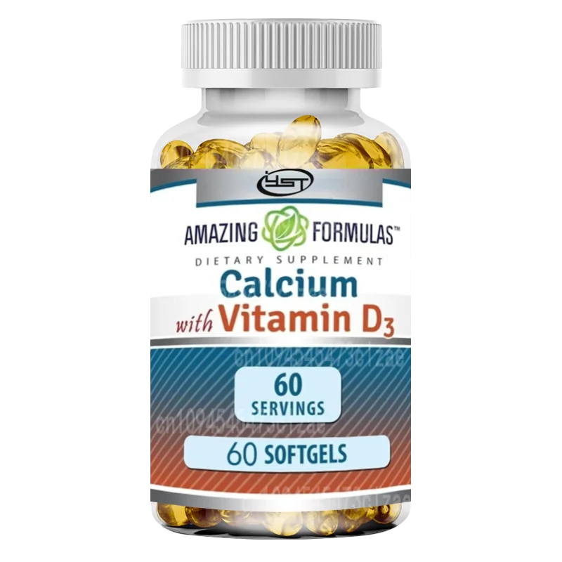 Magical Formula Calcium Vitamin D3 Capsule Supplement | Non GMO | Gluten Free -60 Capsules