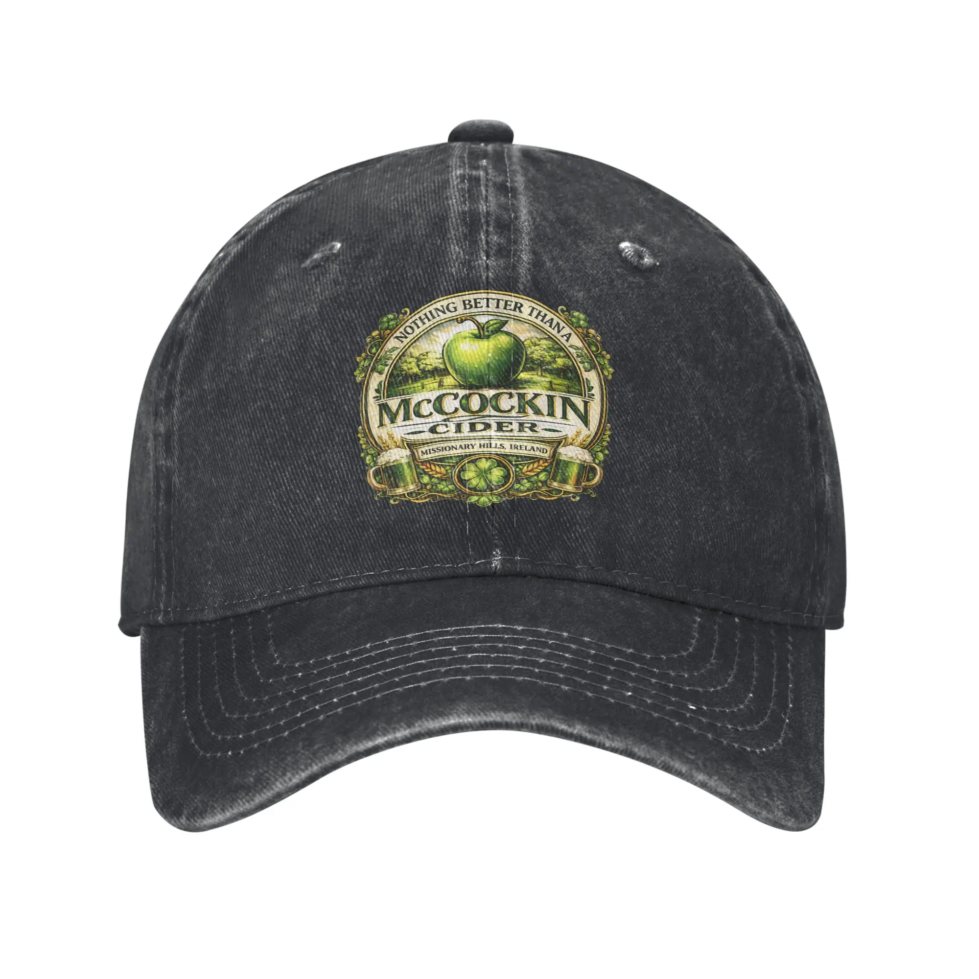 

Бейсболки McCockin Cider St Patrick's Day Edition в ирландском стиле, с эффектом потертости, унисекс, для активного отдыха, регулируемые