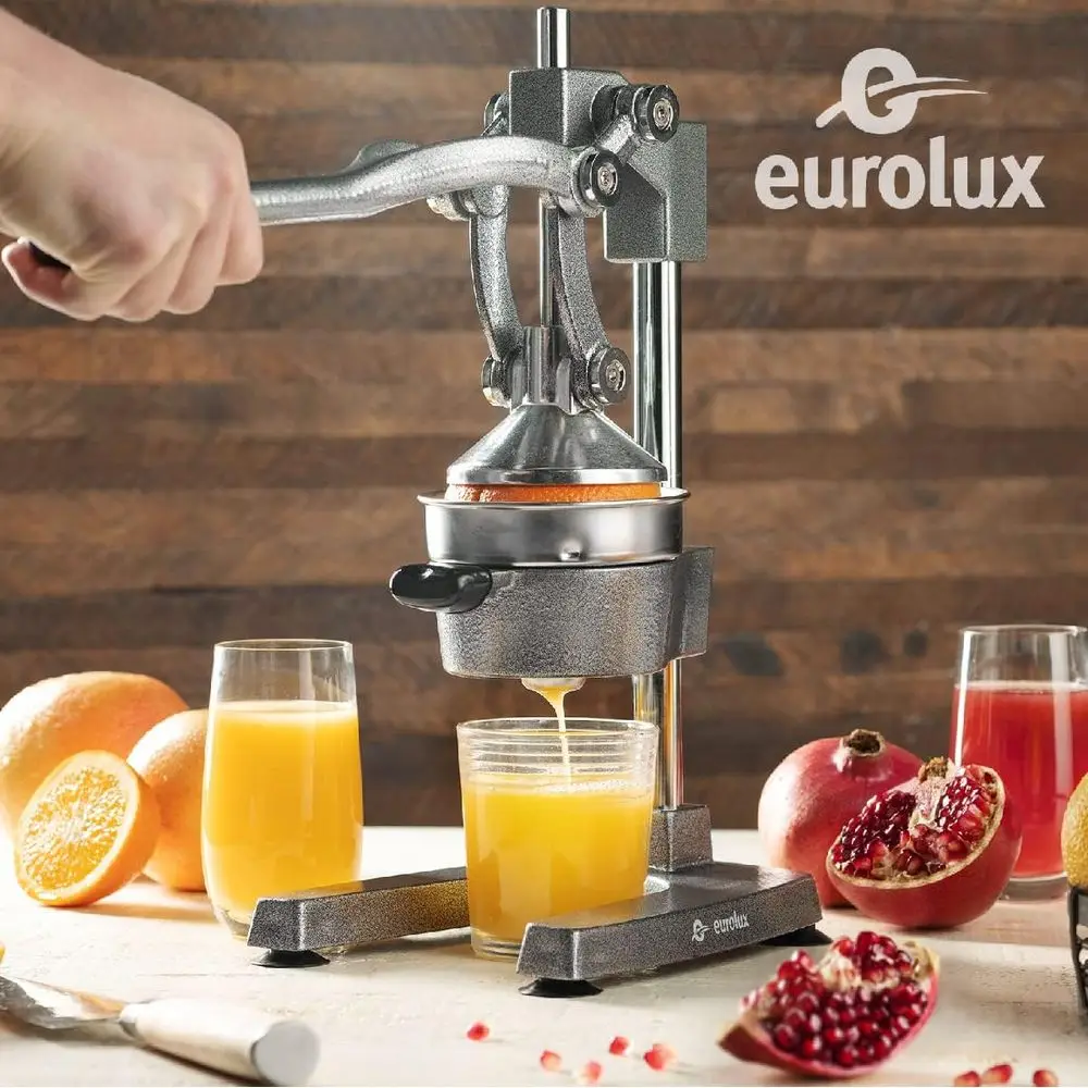 Extra-Large Heavy Duty Commercial Grade Stainless Steel Manual Hand Citrus Squeezer for Fresh Orange Juice, Pomegranate, Lemon,
