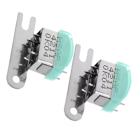 2Pcs Tape Recorder Stereo Head Metal Core Replacement Part for Cassette Deck Recorder Clear Audio Playback Dual Channel