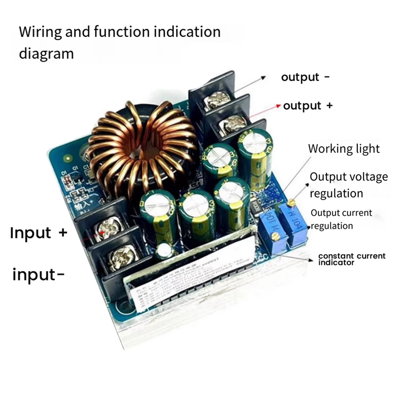 DC-DC 400W Module Hoog Vermogen Step-Down Constante Spanning Constante Stroom Instelbare Vermogensmodule