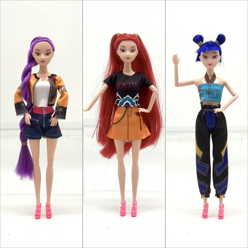 

K-Pop Demon Hunters Anime Kpop Girl Group Cartoon Rumi Zoey Mira 30cm Action Figures Model Dolls Girls Xmas Gift Vinyl Figurine