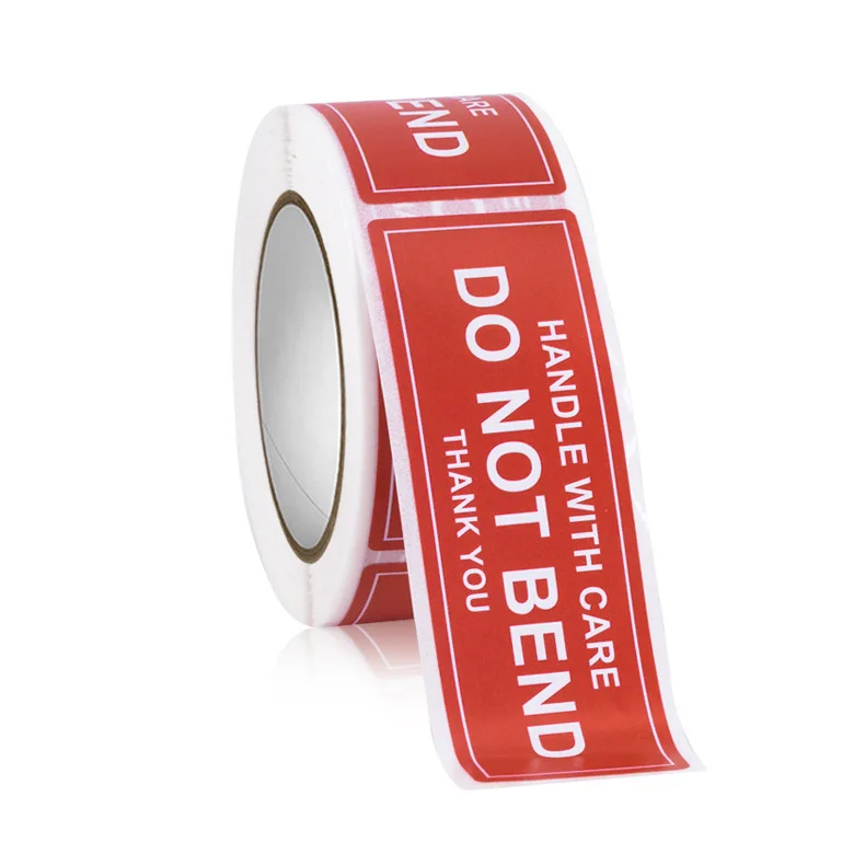 150pcs Fragile Stickers Roll Fragile or Bend Handle with Care 2.5cm*7cm Shipping Label Packaging Remind Labels Thank You Sticker