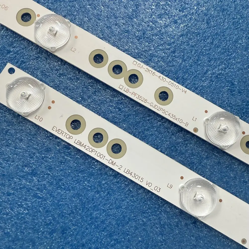 5 pz Striscia LED Per Panasonic TH-43LFE8E TH-43LFE8U SHARP LC-43LB371U LBM430P1001-AJ-3S 43PFT4131 43PFS5301 43PUF6061 43PUF6701