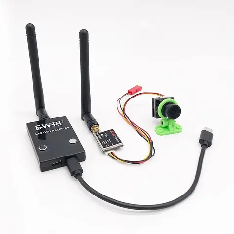 EWRF 5.8G FPV Set FPV Receiver Video Transmission Analog Launcher +TS5823 200/600mw Transmitter+CMOS 1500TVL Camera for RC Drone