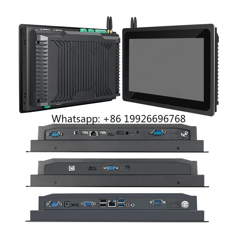 Industrial Rugged Glass 10.1 Capacitive Touch Screen USB Monitor with  I3/I5/I7 32G-256G SSD Windows 10
