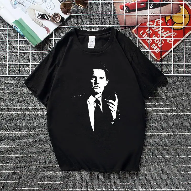 Dale Cooper T-Shirt Twin Peaks Fbi Agent David Lynch Laura Palmer Fashion T Shirt For Men 100% Top Cotton Unisex Tshirt