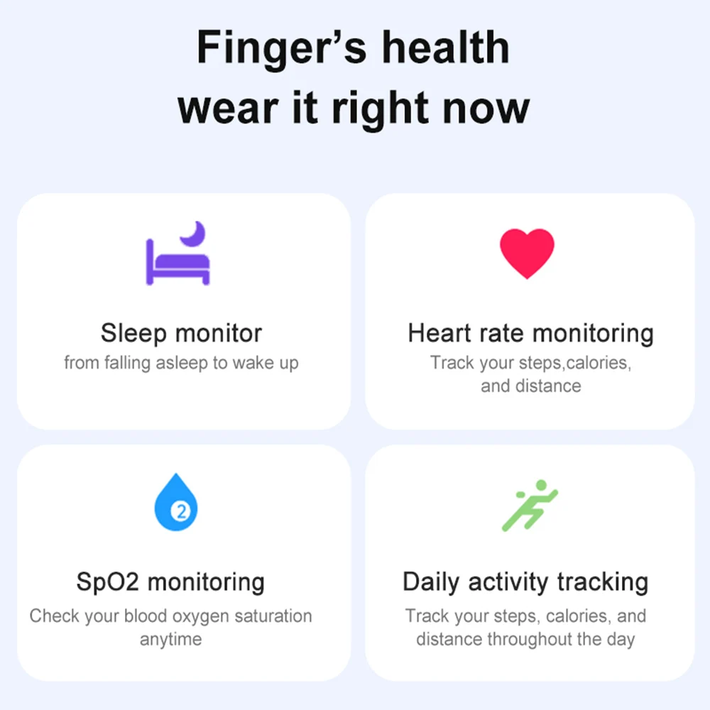 Aluminium Alloy Smart Ring Waterproof Health Fitness Tracker Finger Rind Lovers Blood Oxygen Heart Rate Monitoring Charging Box