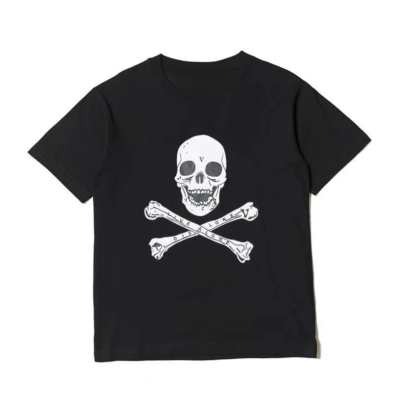 

HDPK STAPL Футболка с короткими рукавами Хэллоуин Череп Модный бренд, High-street Trend для мужчин и женщин с широким v-образным вырезом