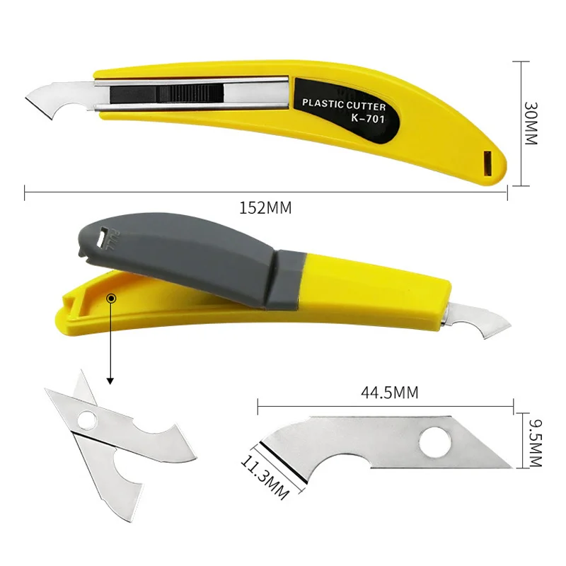 Hook knife PVC acrylic board plastic plexiglass hook knife cutting tool with replacement blades