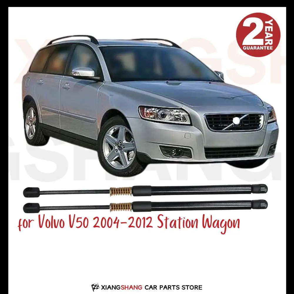 

2pcs Rear Tailgate Damper for Volvo V50 2004-2012 Station Wagon WITH SPRING Trunk Boot Gas Struts Lift support
