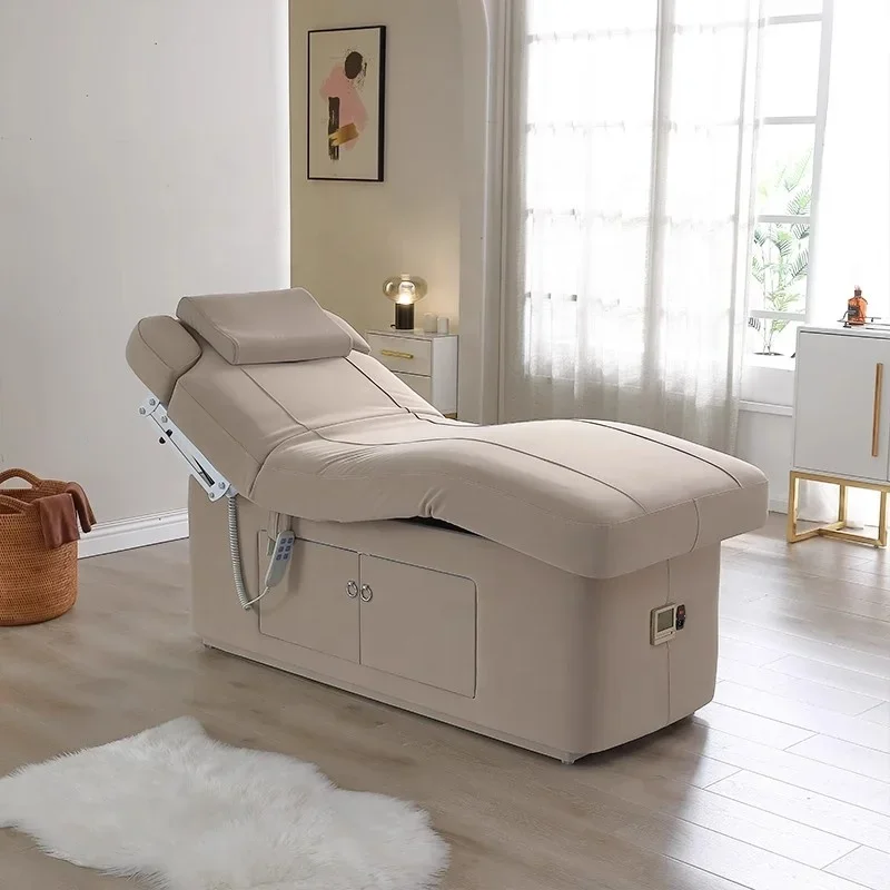 

Comfortable Professional Beauty Salon Massage Bed Table Electric Beauty Salon Bed Facial Bed with Storage