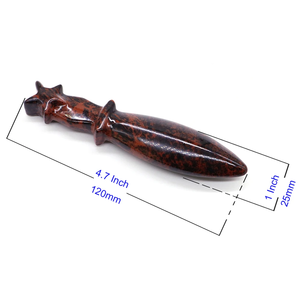 12cm Natural Stone Carved Sword Charms Healing Crystal Knife Gothic Halloween Gift Quartz Gemstone Dagger Crafts Home Decoration
