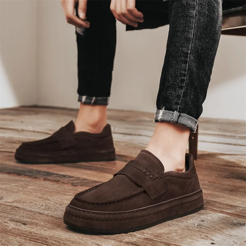 Men's casual shoes, fashionable business loafers, men's formal shoes, designer soft leather shoes, lightweight driving shoes