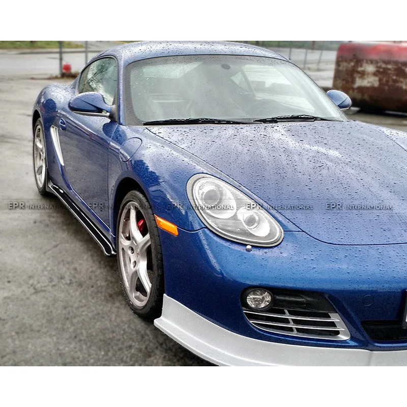 

Workshop Wisdom Wor Подходит для Porsche Cayman 987, модифицированная юбка из углеродного волокна, окруженная боковой лопатой EPA