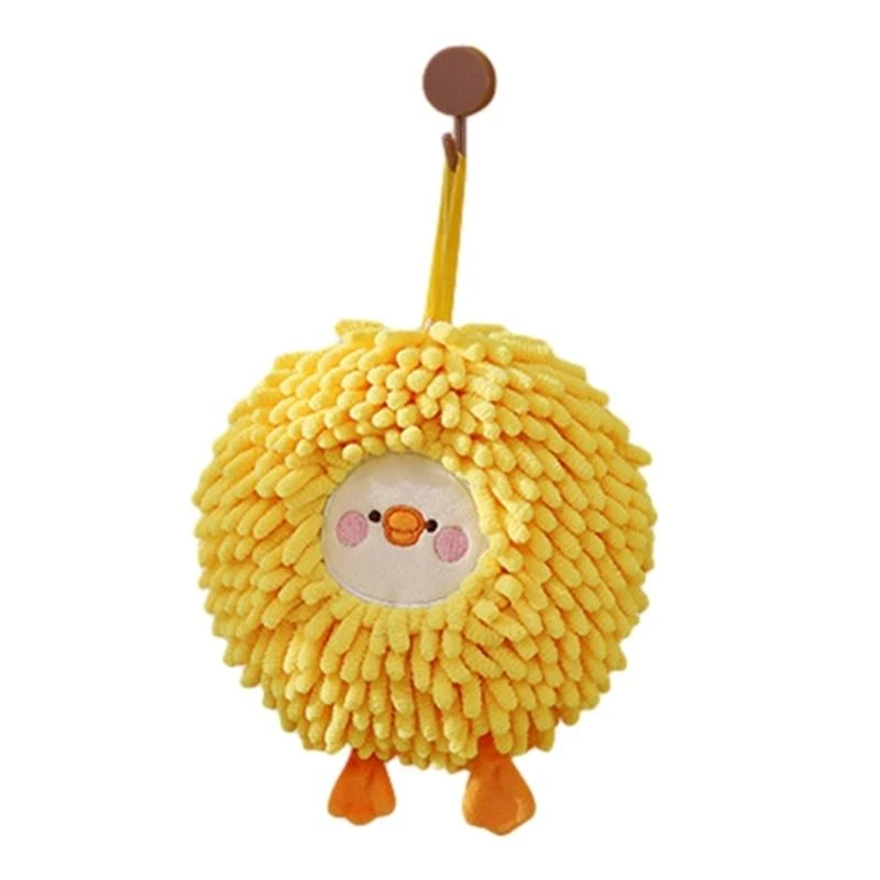 

Chenille Hand Towel Wipe Ball with HangingLoop for Kitchen Bathroom Quick Dry
