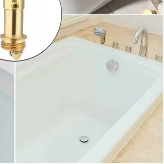 

Домашний латунный нажимной болт M8/M16, щелчок для раковины Clack Waste, внутренний пружинный механизм, пружинный сердечник, толстое покрытие, новинка