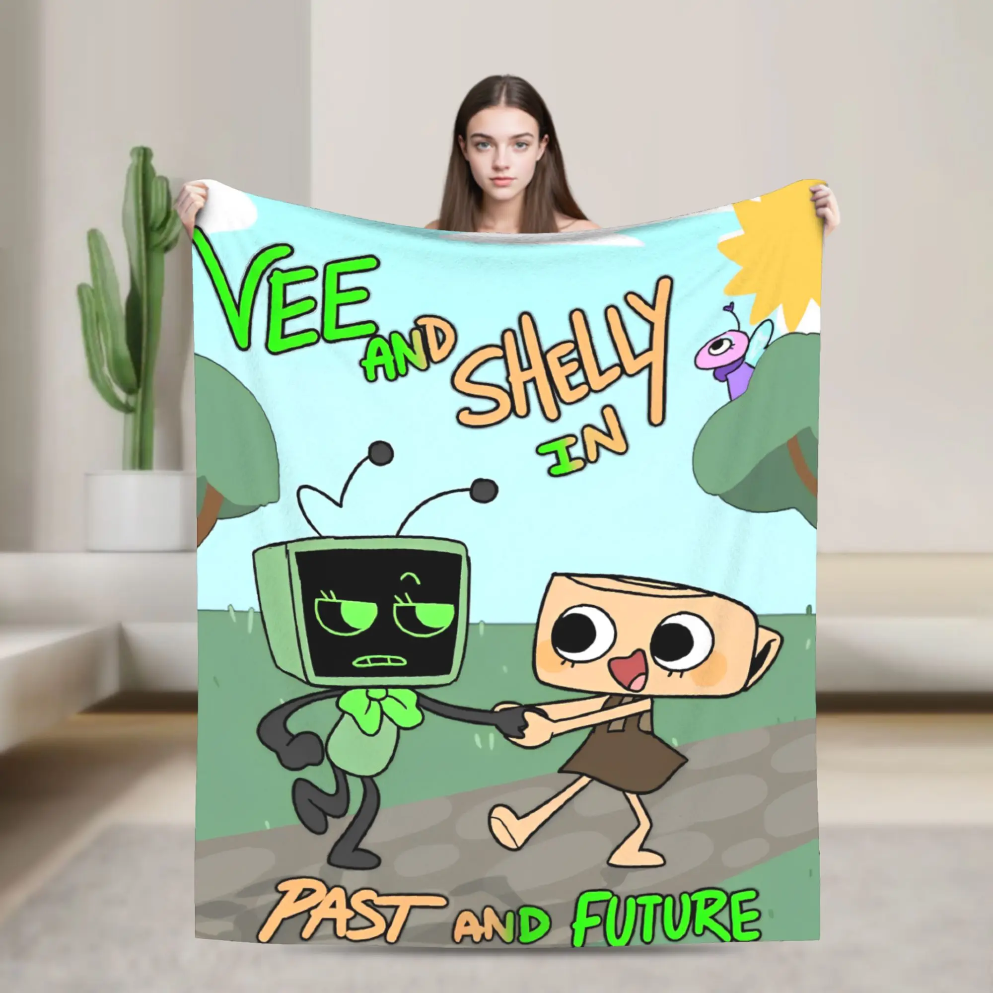 

Dandys World Poster Plush Blanket Creative Throw Blanket for Home Hotel Sofa 125*100cm Plush Thin Quilt