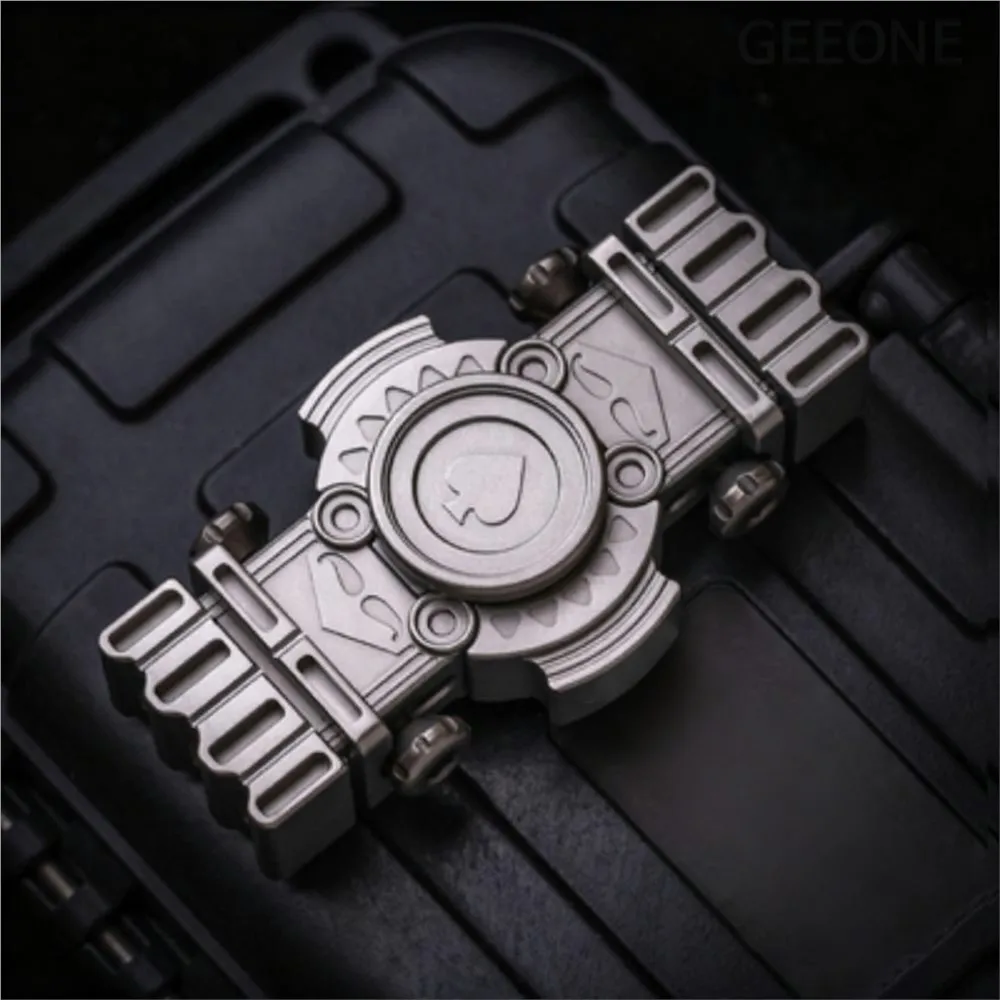 Black Mirror Design EDC Mini Spade K Fidget Spinner Stress Relief Toy Office Desk Accessories Fidget Toys Adults Metal