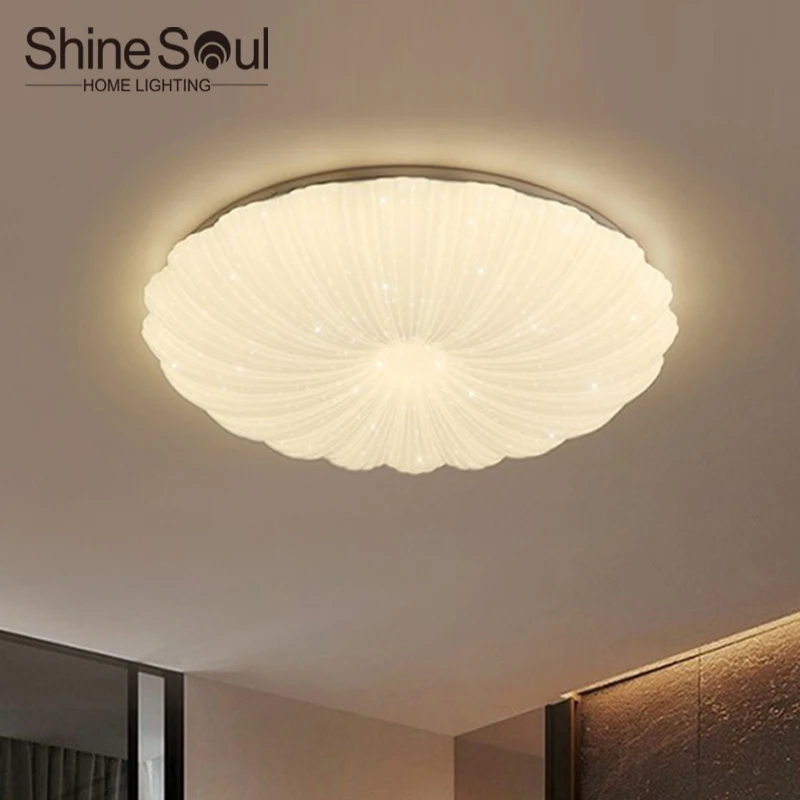 

LED Nordic minimalist circular ceiling light living room bedroom balcony, corridor pumpkin shaped home light 90-260V