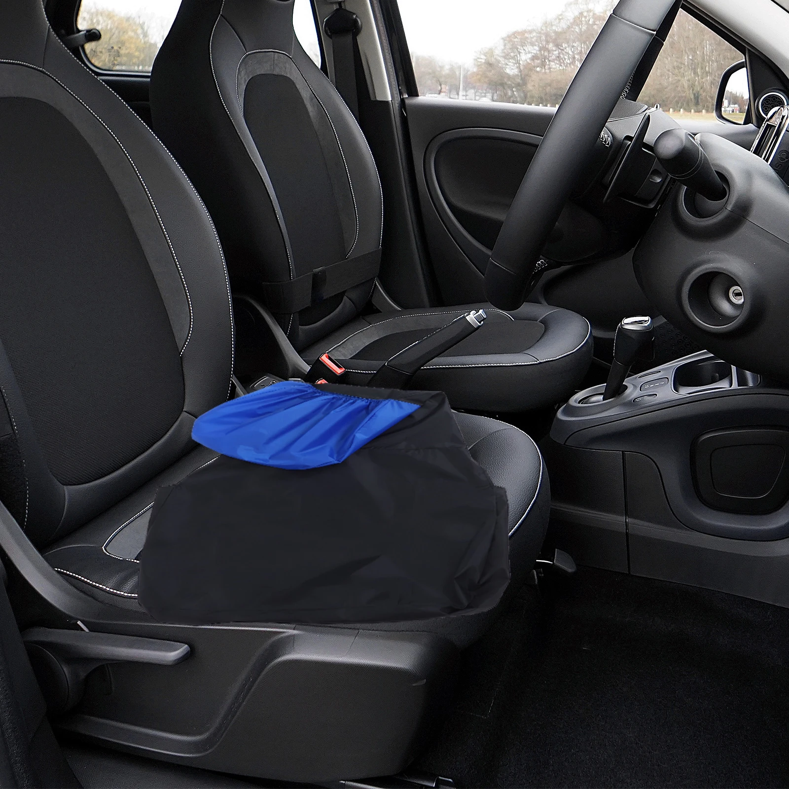 

2PCS Waterproof Car Seat Covers Blue 180T Polyester Universal Fit Easy Clean Auto Accessories Splash Proof Heavy Duty