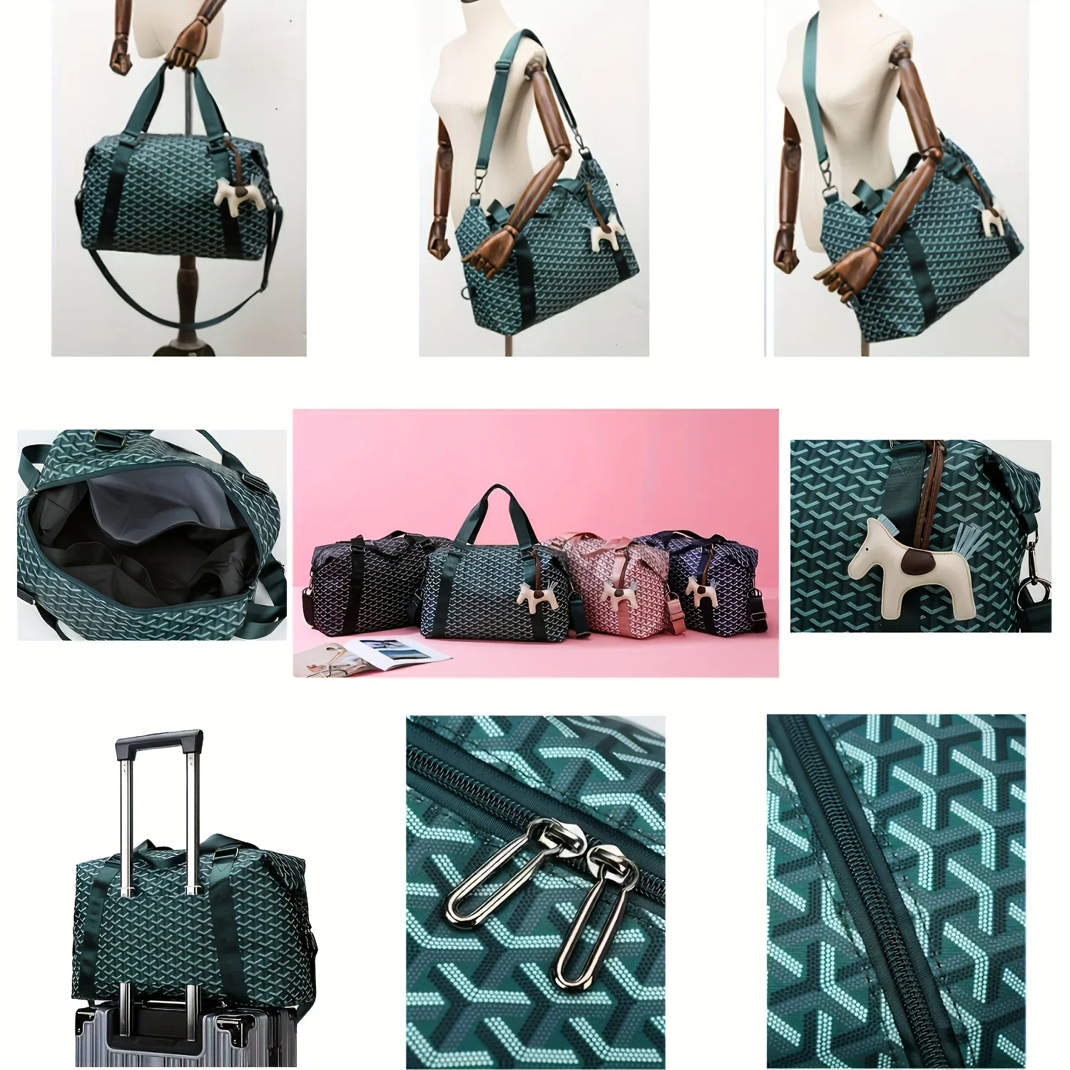 2025 تصميم جديد من مادة قماش أكسفورد ذات سعة كبيرة حقيبة سفر كاجوال للسفر حقيبة حمل اختيار مثالي للاستخدام اليومي