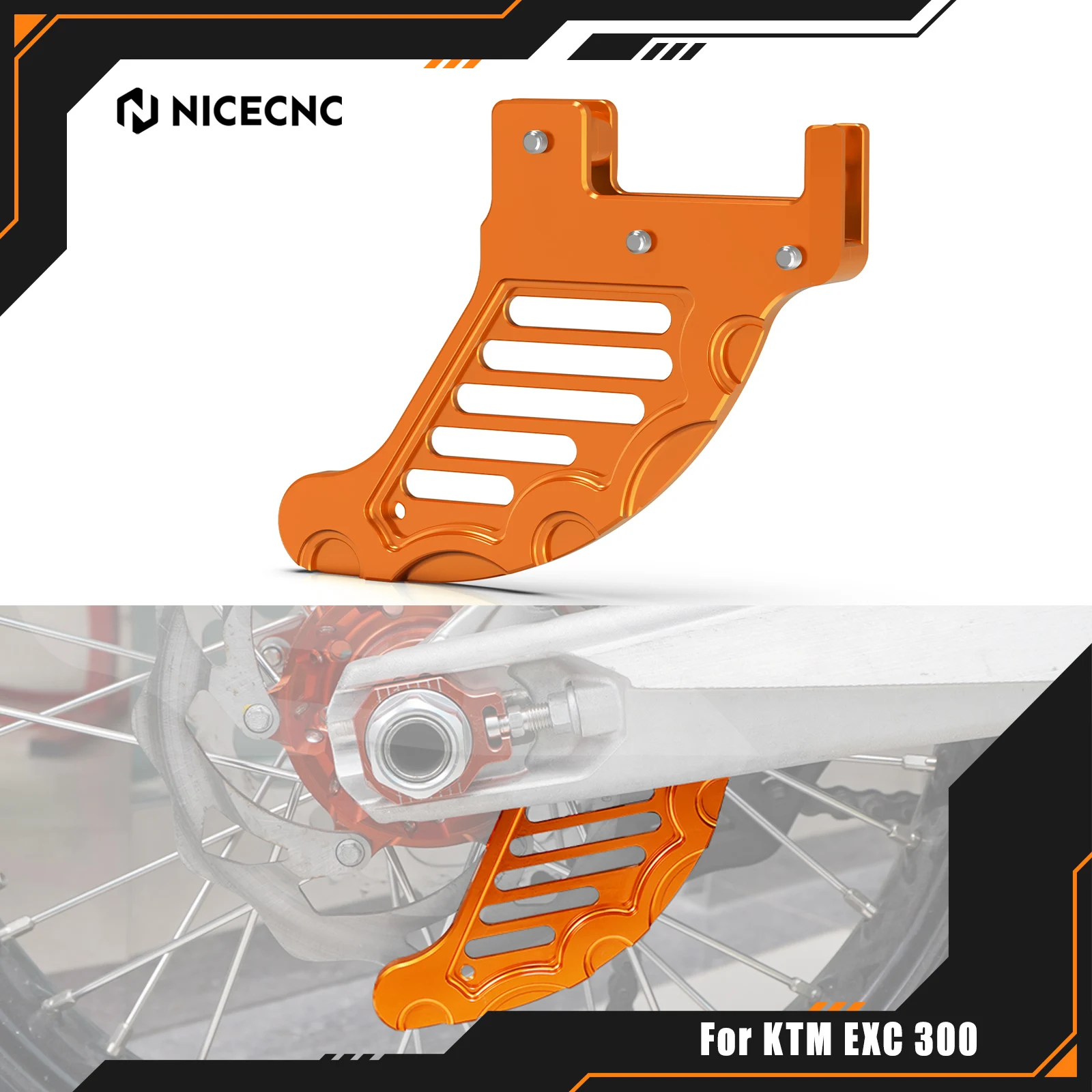 For KTM 2004-2022 EXC 300 EXC 250 EXCF 350 XCW 300 SXF 250 SXF 450 XCF 350 XCF-W 450 500 TPI Six Days Rear Brake Disc Guard