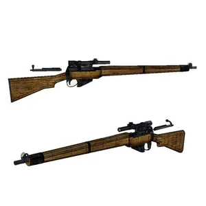 Lee-Enfield Paper Model Weapons and firearm 12ベストセールスリーエンフィールドトイガン-12