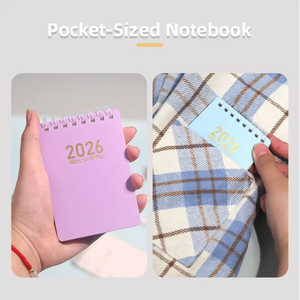 Compact A7 To Do List Notebook English Version Mini Schedule Notepad Portable 2026 Agenda Book School Office
