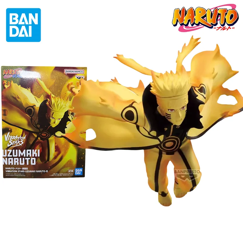 

Bandai Original Naruto：Shippūden VIBRATION STARS Uzumaki Naruto Anime Figure Action Figure Toys for Kids Gift Collectible