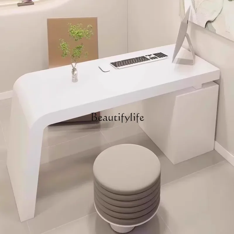 

yj19 Minimalist Organizer Office Desk Shelves Creativity Long Straight Secretary Computer Desks Unusual Quality Bureau Desk Furn