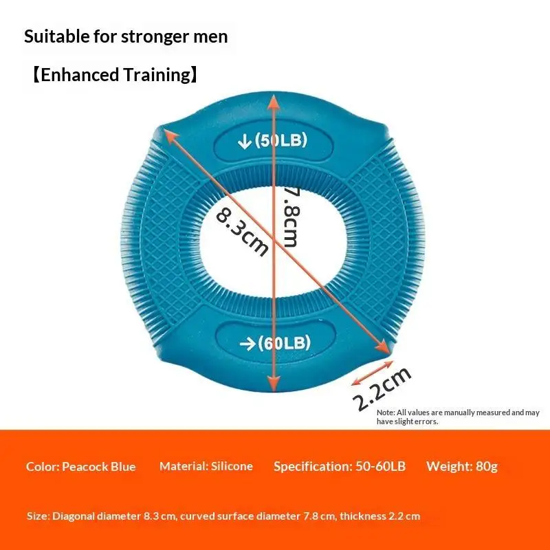 Silicone Finger Gripper Ring Ergonomic Design Hand Muscle Strengthener for Students Office Workers Stress Relief