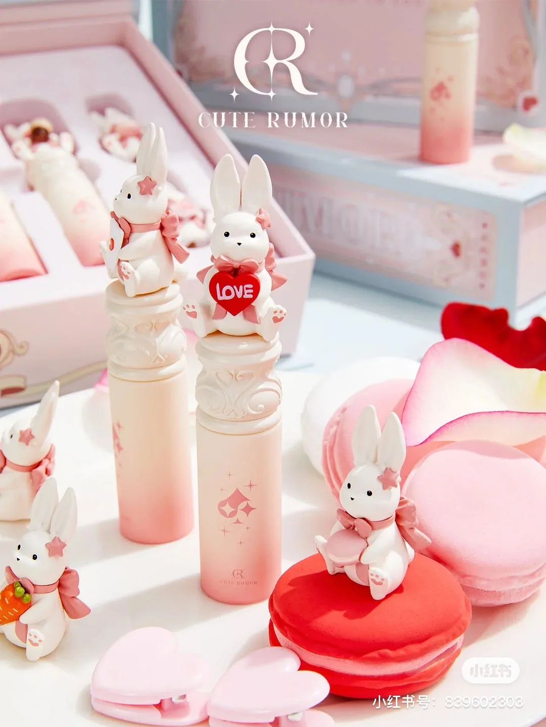 Cute Rumor Jade Rabbit Lipstick Soft Fog Matte Silky Smooth Moon Rabbit Women Beauty Cosmetic Lip Makeup