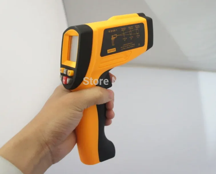 

Digital Infrared Thermometer GM1150 | Non-Contact IR Laser Temperature Gun -50~1150 °C (-58~2102 °F) 20:1 High Accuracy