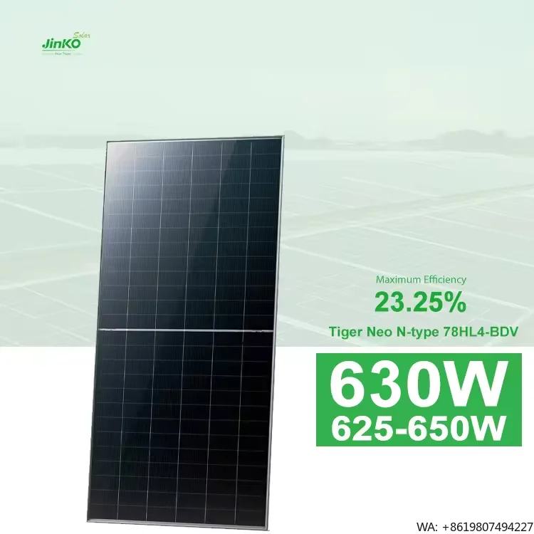 Jinko Tiger Neo N-type 78 HL4-BDV 625-650W Solar Panels Jinko Modules