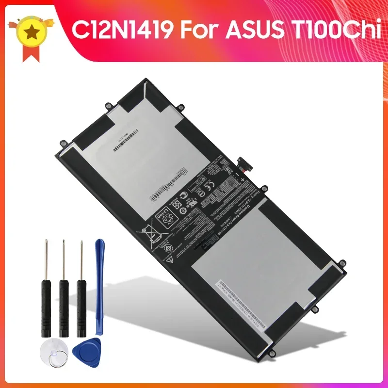 

Сменный аккумулятор C12N1419 7660 мАч для ASUS T100 Chi T100Chi, высококачественные аккумуляторы с инструментом