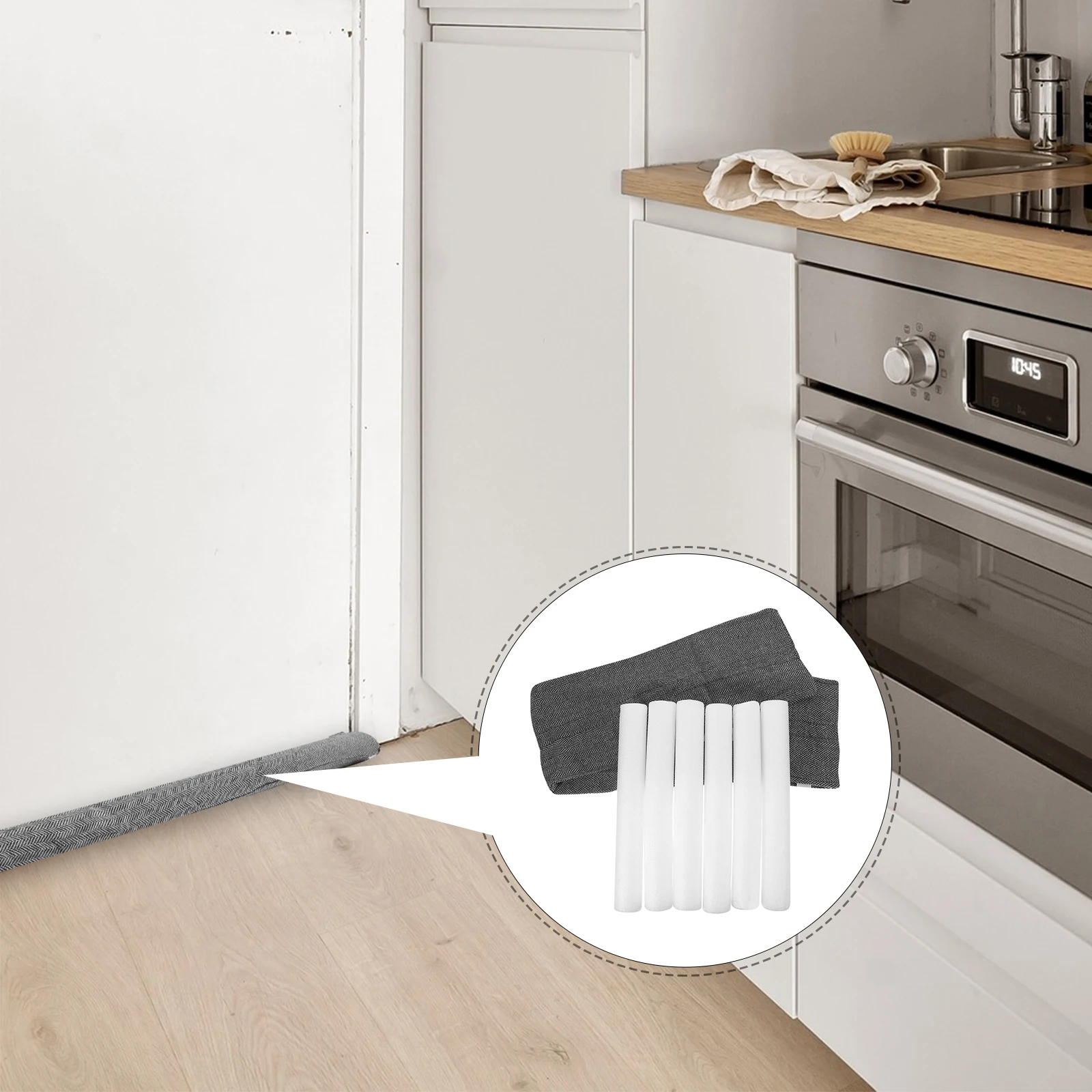 

Door Stop Cleaning Strip Oxford Cloth Sponge Material Windproof Dustproof Soundproofing Bedroom Draft Stopper Under Door Noise