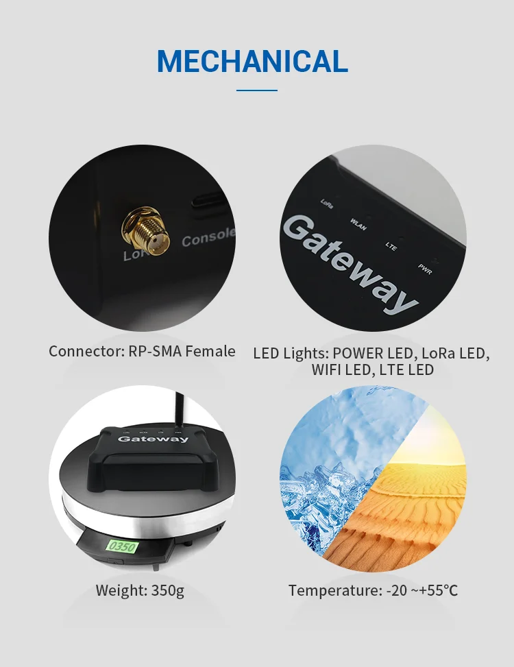 Multi Channel LoRaWAN Gateway 433/868/915 mhz LoRa Gateway Outdoor Lora Gateway Lorawan Module