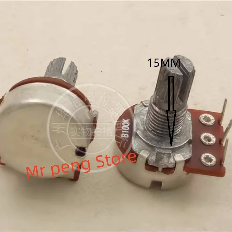 2pcs for APAI 148 internal bent foot single coupling potentiometer A10K B20K B10K flower handle 15MM step