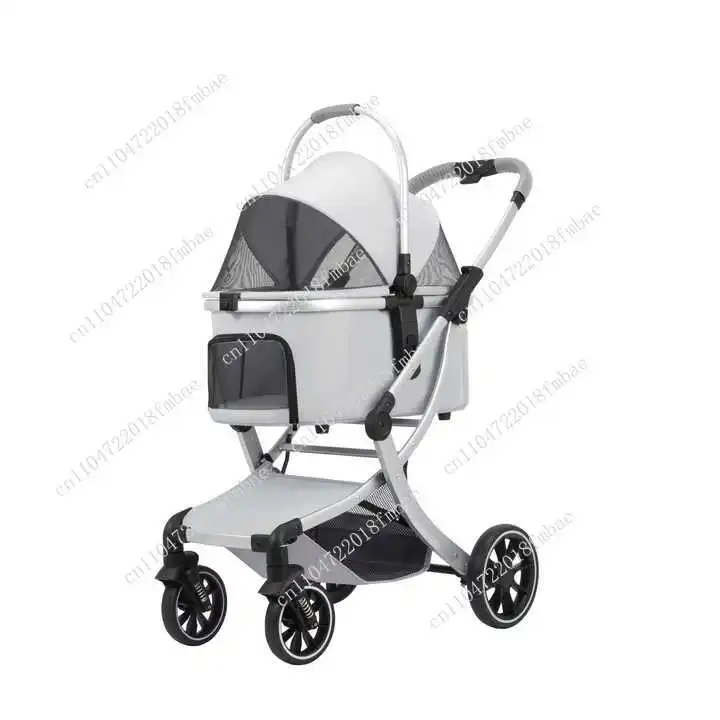 5-in-1 Foldable Pet Stroller for Small/Medium Dogs and C-ats with Detachable Waterproof Carrier-for Dog and C-at Owners