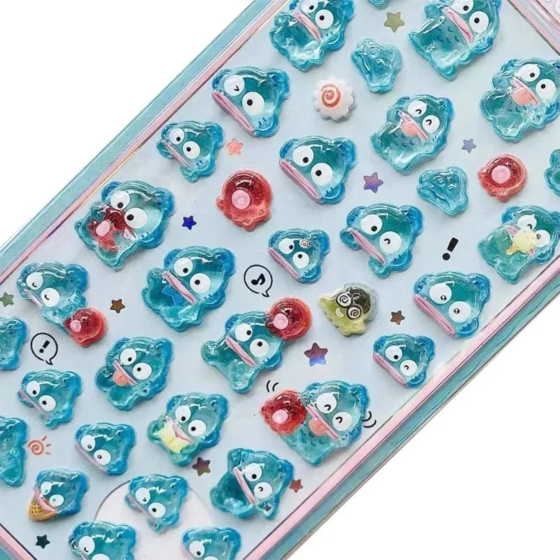 1pc Kawaii Cartoon HelloKitty Kuromi Anime Stickers Leuke Melodie 3D Stereoscopische DIY Handgemaakte Telefoon Decoratie Stickers Meisje Gift