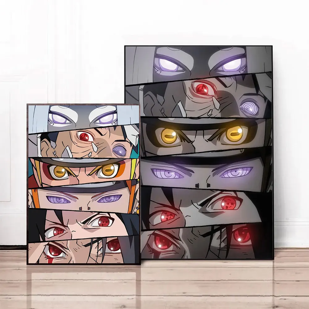 Anime Character's Gaze Eye Contact Canvas Painting Cool Posters Modern Living Room Home Decor Gifts Aesthetic Art Wall Pictures