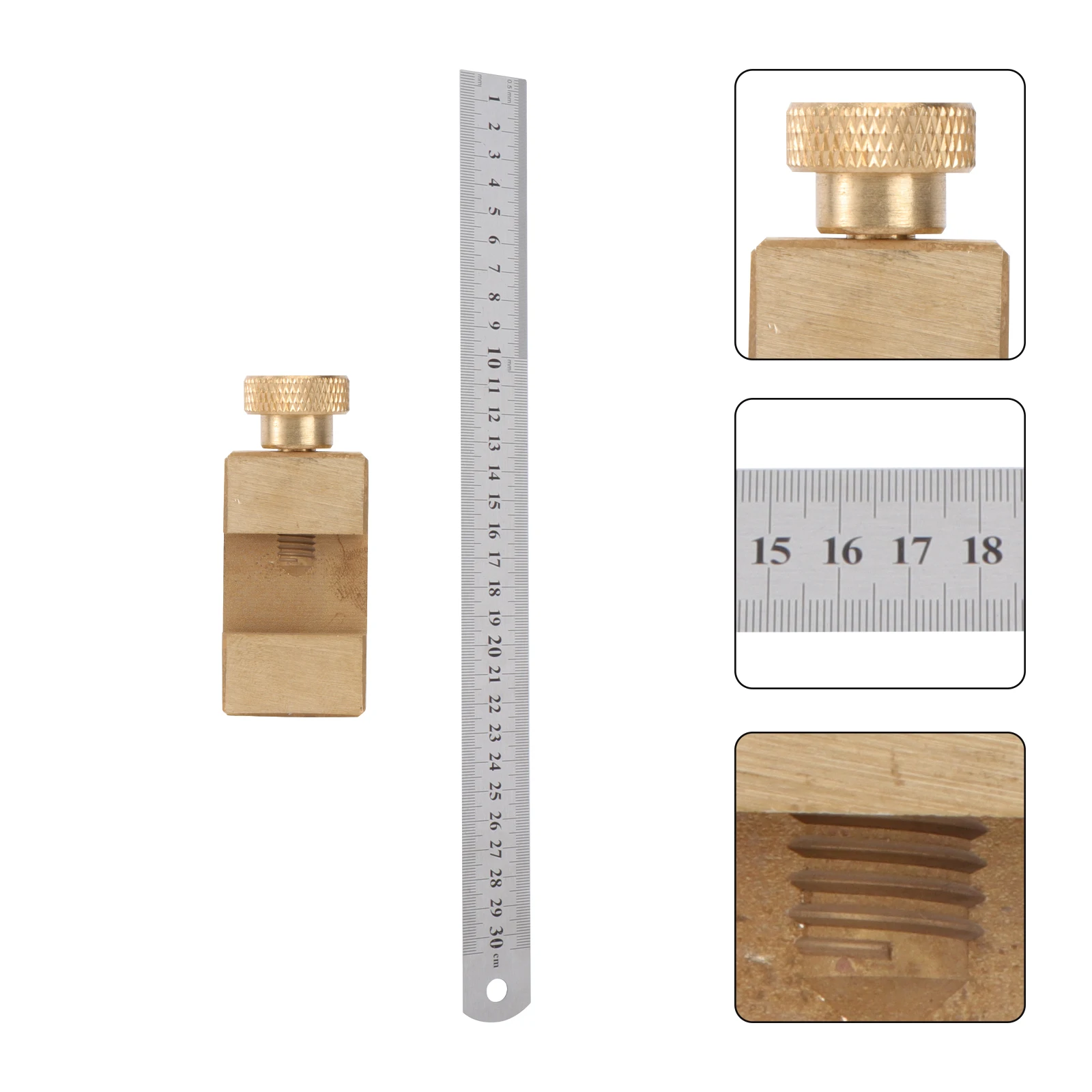 

Brass Positioning Block Woodworking Alignment Tool Adjustment Marker For Diy Home Carpenter Use Durable Lightweight Aluminium