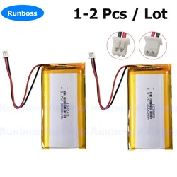 1-2Pcs 1.25mm Plug 103665 Lithium Polymer Lipo Battery 3.7V 3000mAh For Open source console Miyoo Mini Plus Game Machine Battery